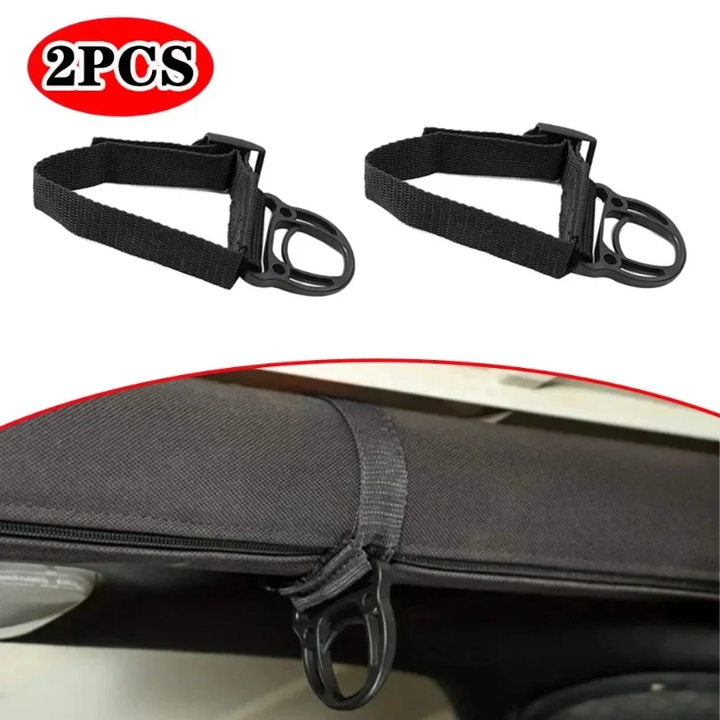 2PCS Roll Bar Coat Hanger Clothes Hook fit for Jeep Wrangler CJ YJ TJ LJ JK JKU JL JLU JT Sports Sahara Freedom Rubicon