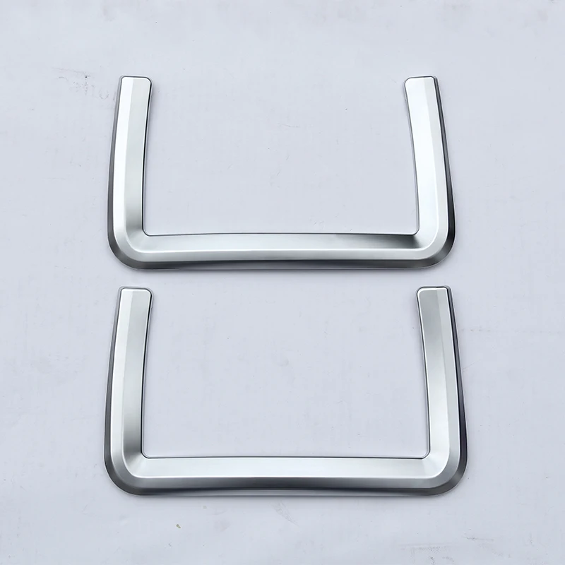 2 Pcs ABS Chrome Rear Row Seat Net Frame Cover Trim For Land Rover Discovery Sport 2015 2016 2017 Car Accessories