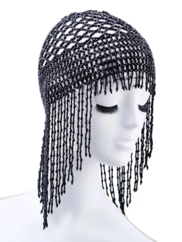 Copricapo di danza del ventre Accessorio per capelli con perline Stile egiziano dorato regolabile per le donne Acconciatura in costume da festa di nozze ​