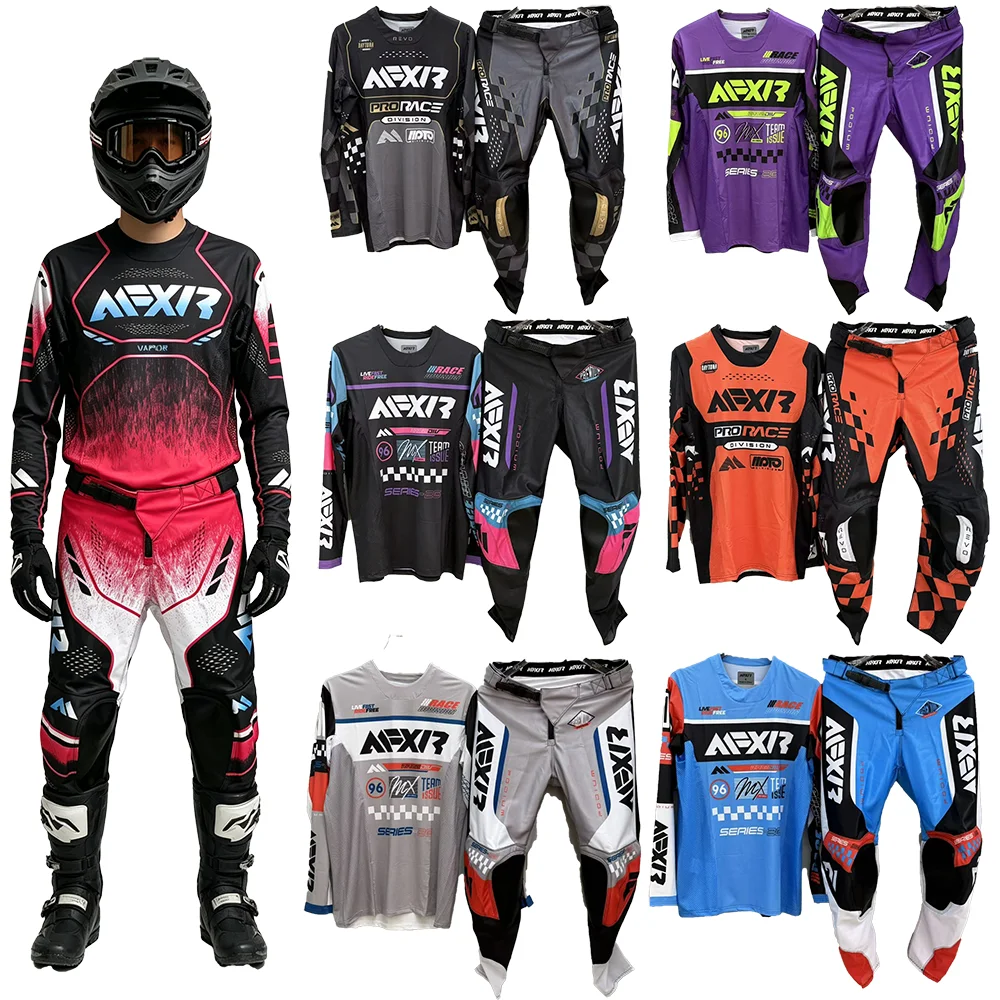 Motorcycle Gear Full Suit - Off-Road Cycling Gear Set - Breathable