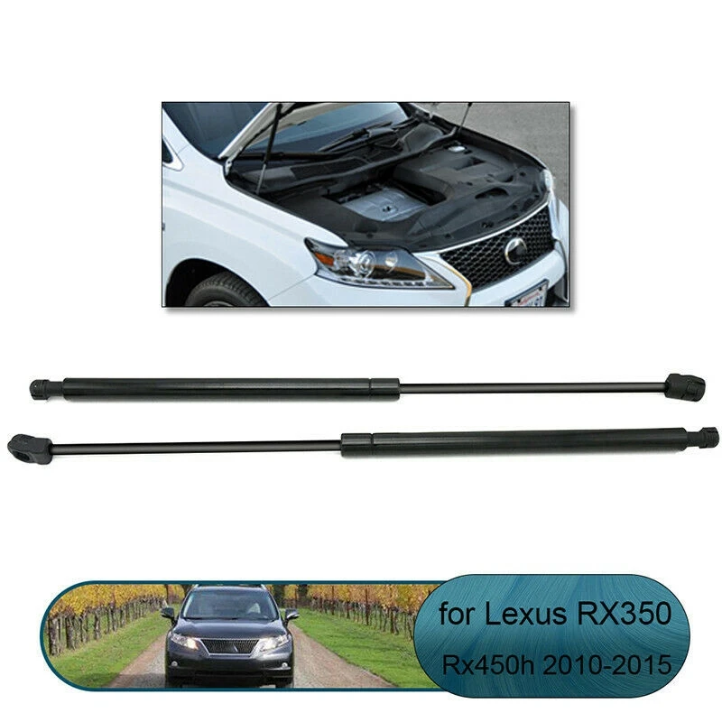 2X Front Bonnet Hood Lift Struts Support Shock Gas Cylinder Set for Lexus RX350 RX450H 2010-2015