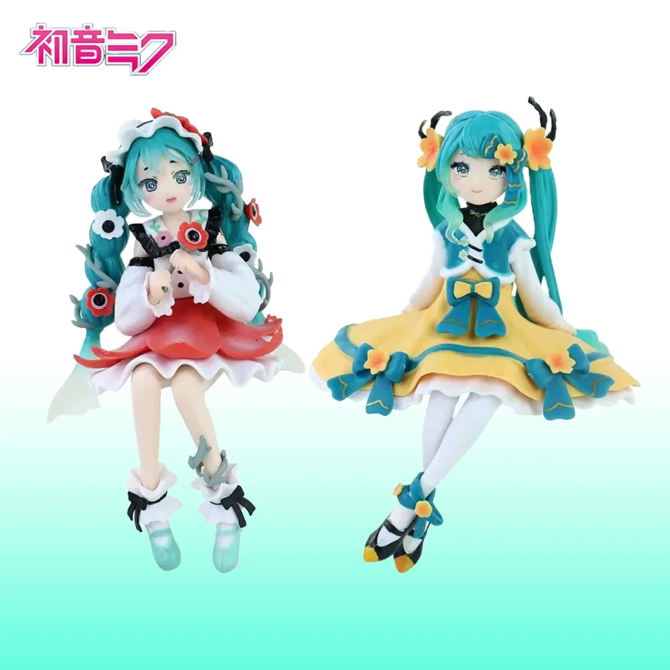 Hatsune Miku Anime-Figur Spielzeug Blumenfee-Kollektion MIKU Kawaii Cartoon PVC Actionfigur Modellpuppen Geburtstagsgeschenke für Kinder