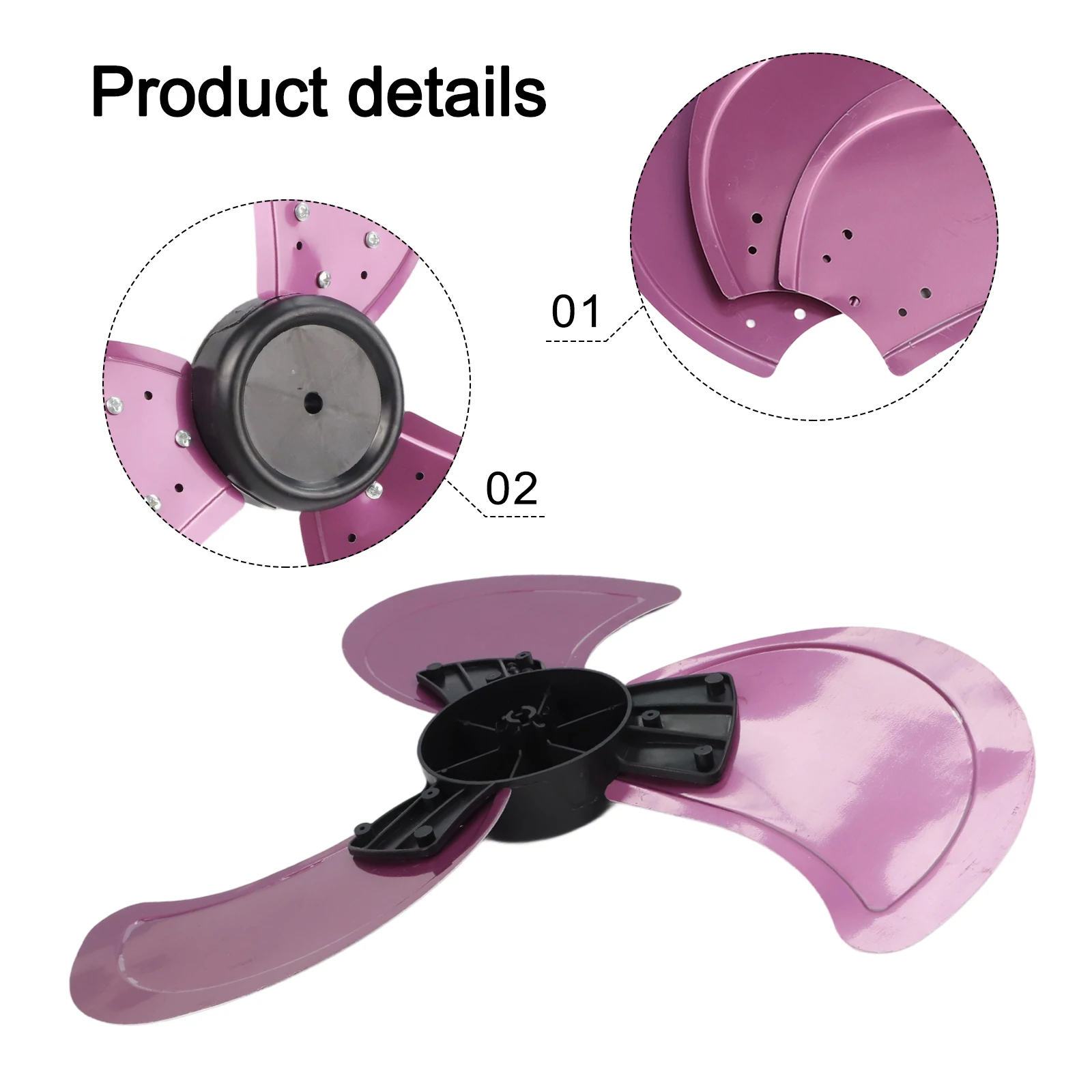 

16-дюймовый вентилятор с алюминиевыми лопастями, подходящие для настенного вентилятора, запасные части для настольного вентилятора, лопасть вентилятора на пьедестале, аксессуары для электрических вентиляторов