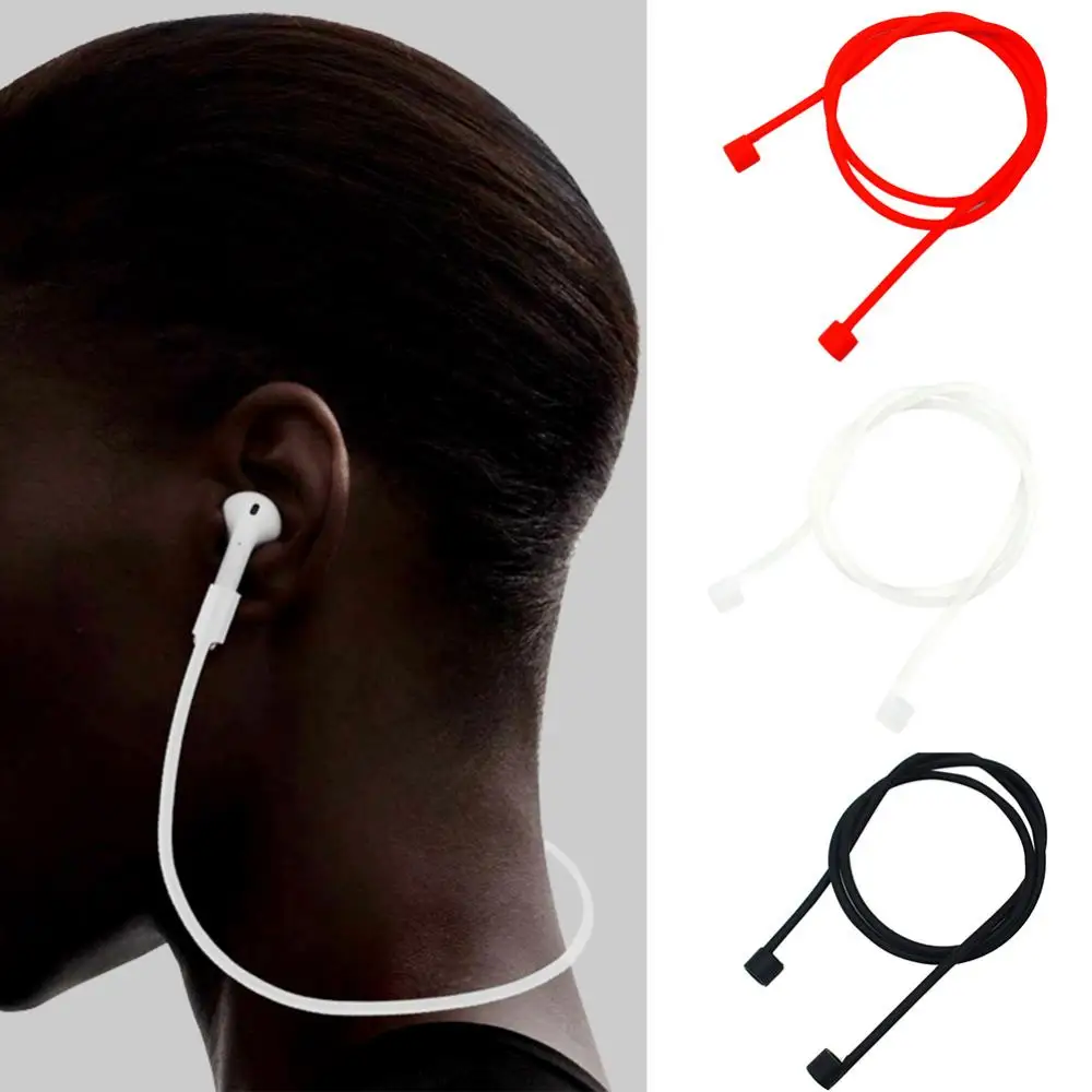 Silicone Neckband Anti lose Cable Lanyard for Bluetooth compatible Earphones