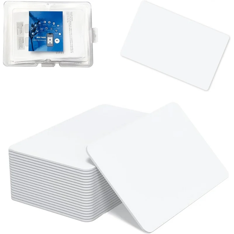 NTAG215 NFC Card 504 Bytes Memory Programmable Smart RFID Tag Fully Compatible with TagMo & All NFC Enabled Devices