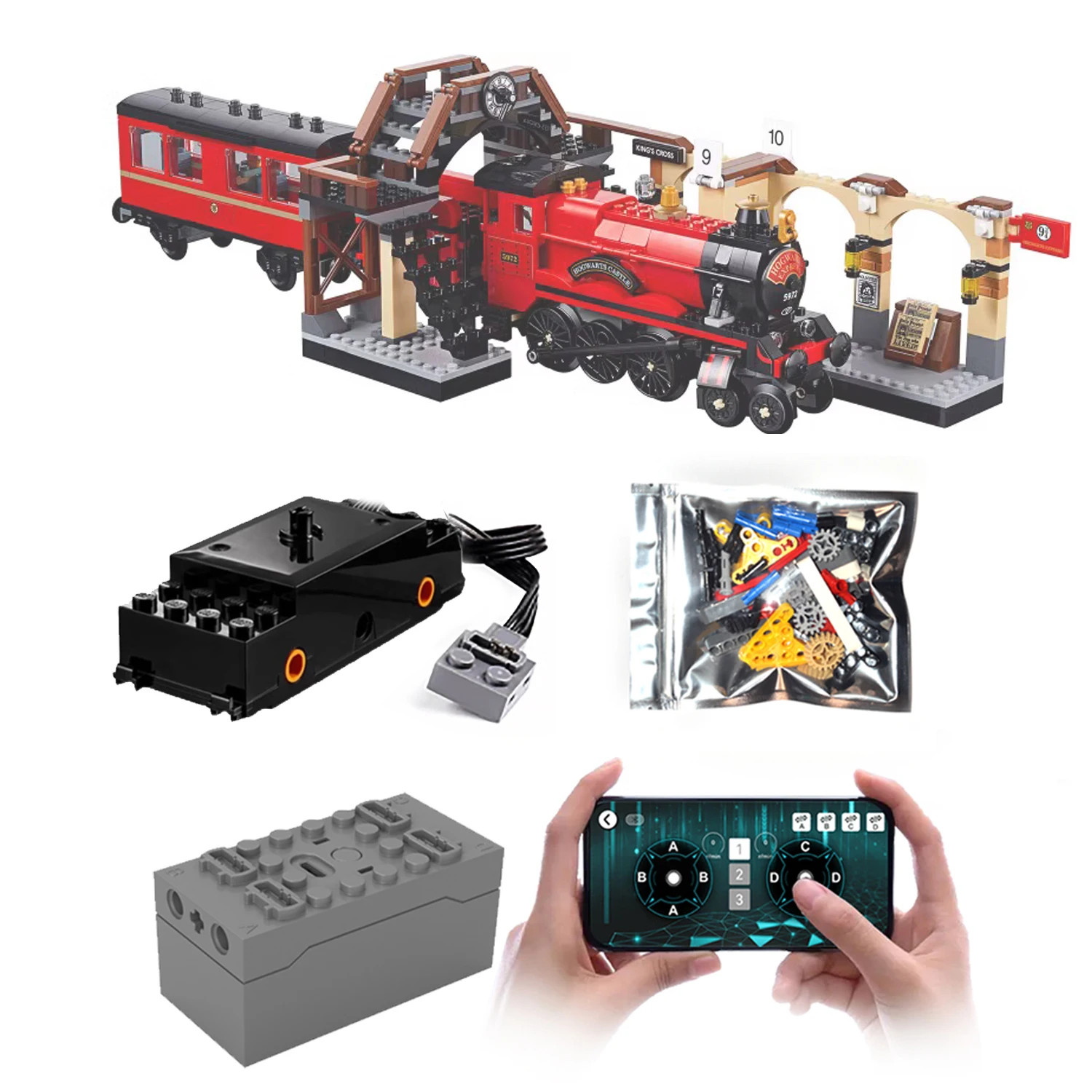 

xgrepack для LEGO 75955, поезда Гарри Поттера, модификация мощности, аксессуар, пульт дистанционного управления двигателем