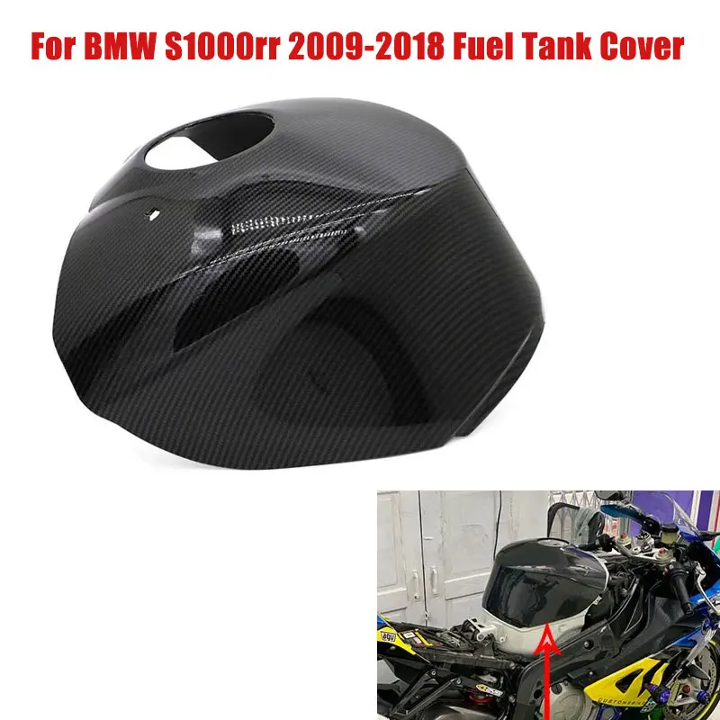 

For bmw s1000rr 2009-2018 Fuel Tank Cover Fairing kit ABS plastic Carbon Fiber Color For S1000 RR Twill glossy weave