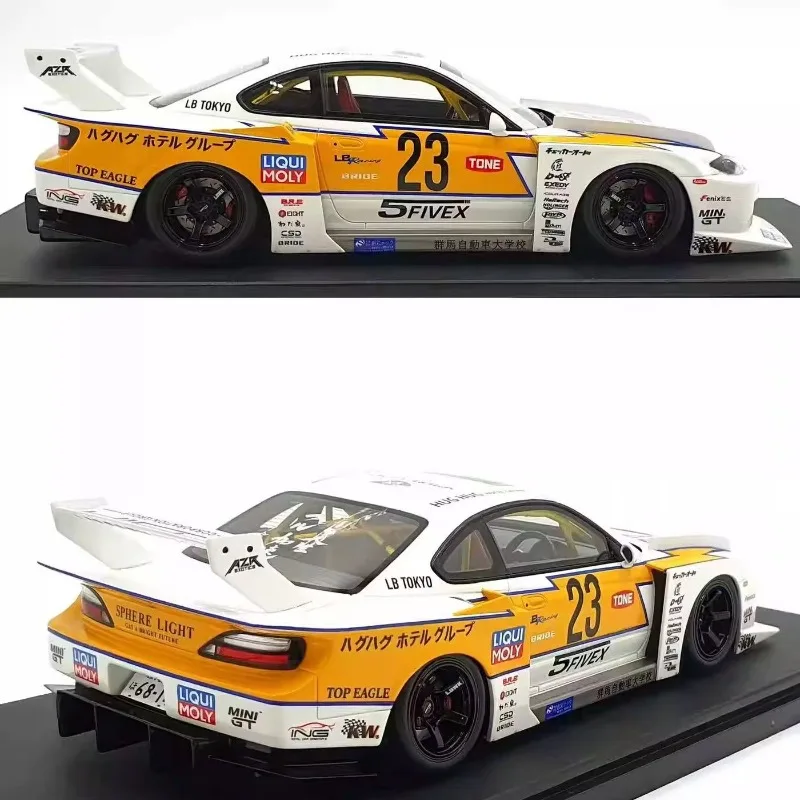 GT SPIRIT 1:18 S15 SILVA LBWK GTR R34 LBWK Limited Edition Resin Motor Vehicle Toy Die-casting Metal Model Collection