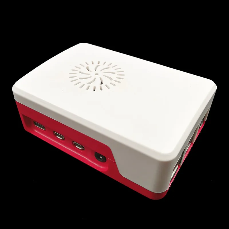 Raspberry Pi Case,Raspberry Pi 4 Case, ABS Enclosure Raspberry Pi 4 Box Shell with Cooling Fan& Aluminum Heat Sink