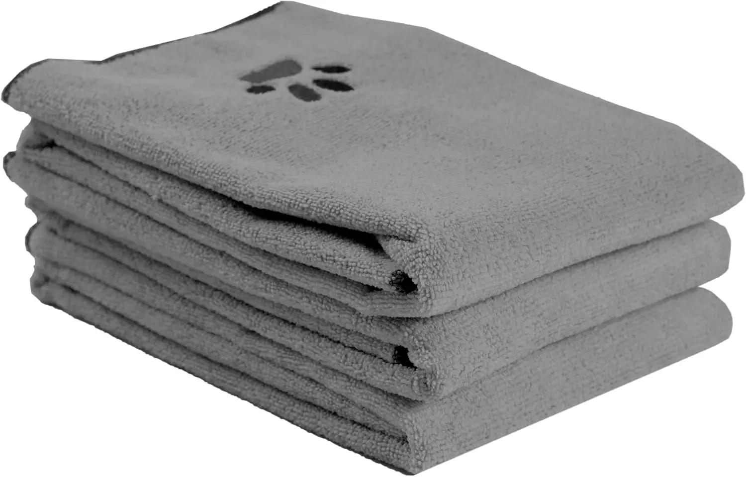 

Premium Microfiber Pet Towel (3-Pack), 18"x28", Super Soft & Highly Absorbent, Fast-Drying, Grey