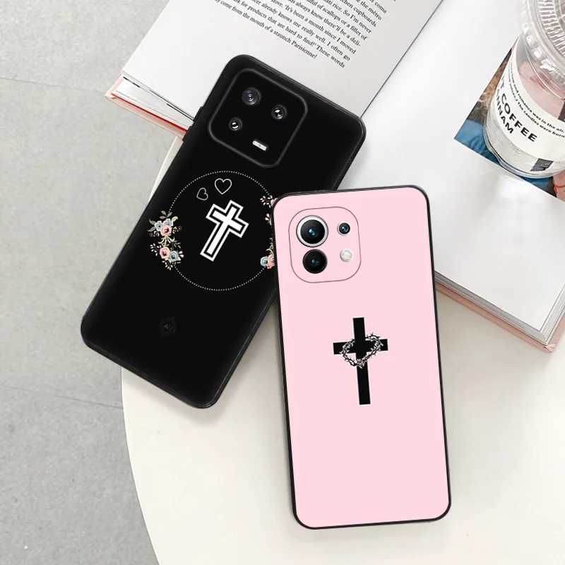 Christian Jesus Angel Phone Case For Redmi Note 12 5G K50 Ultra Xiaomi 13 Pro 12 Lite 12t 12s 12x 12c X5 Camera Protective Cover