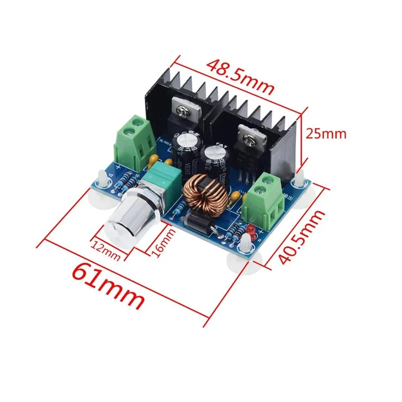 高出力電圧レギュレーターボード,xl4016e1,DC-DCステップダウンモジュール,電圧レギュレーター付き8a,HY-M401, XH-M401