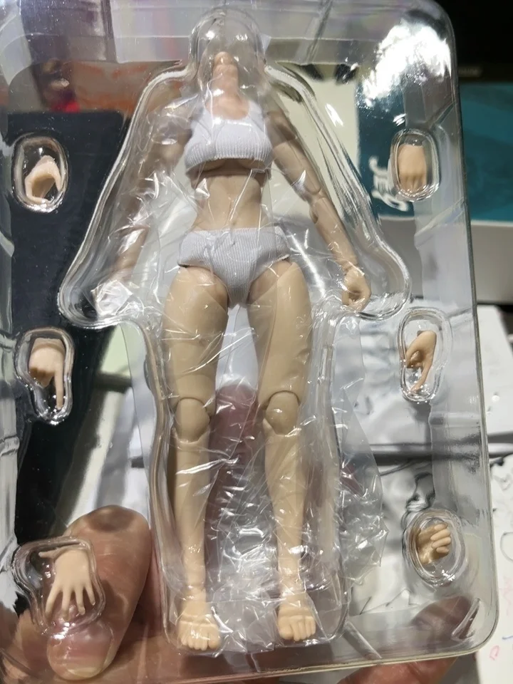 1/12 JET STUDIO Ts-Fb-001 Duża pierś Ts-Fb-002 Mała pierś Figurka Super elastyczne ciało stawowe 13,5 cm Żeńska żołnierzka