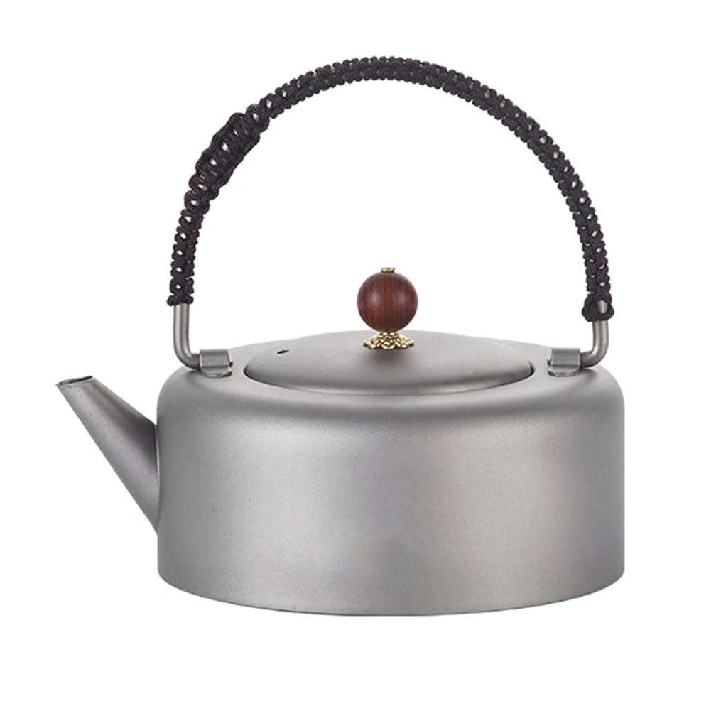 

Brand New Camping Tea Kettle Set Teapot Easy To Clean High Hardness Lightweight Outdoor Picnic Portable Travel