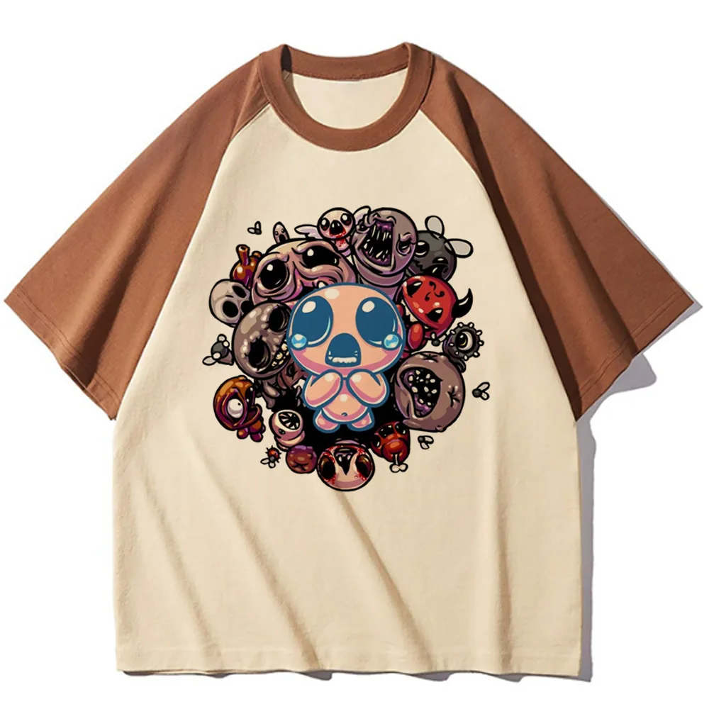 the Binding of Isaac top tees women gothic dollette baddie anime 80s tshirt korean fashion dollette kawaii grunge streetwear