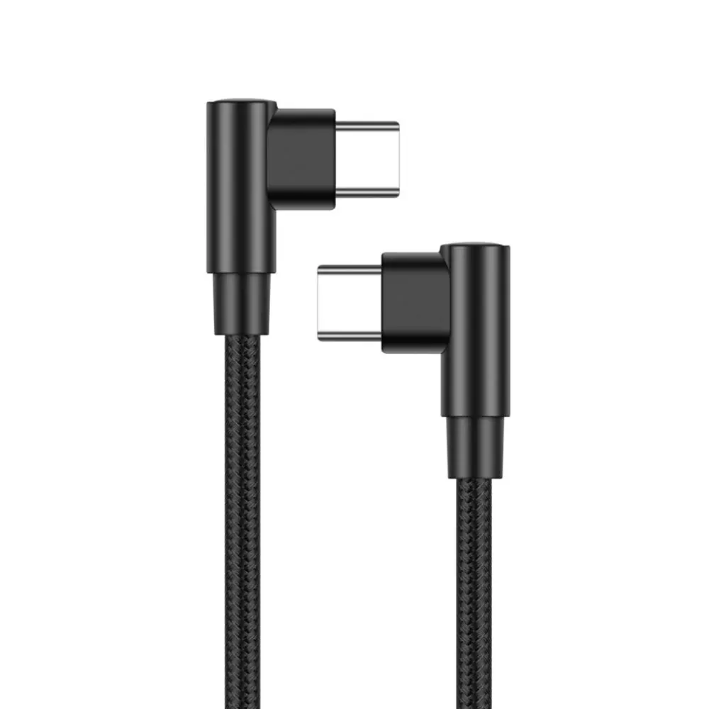 Línea de datos Accesorios de carga rápida Adaptador de cargador Cable tipo C de 90 grados Cable de carga rápida Cable de datos