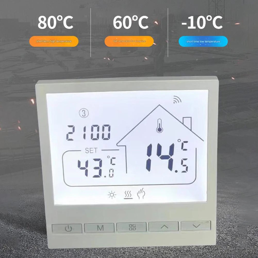 Imagem -02 - Termostato Home Esperto Controle do Assoalho Aquecimento Radiante Vida Programável Wi-fi No-wifi