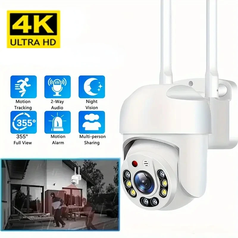 camera ip 3mp velocidade dome rastreamento automatico camera ptz casa inteligente ao ar livre sem fio wifi camera monitor de vigilancia 3mp 4k 01