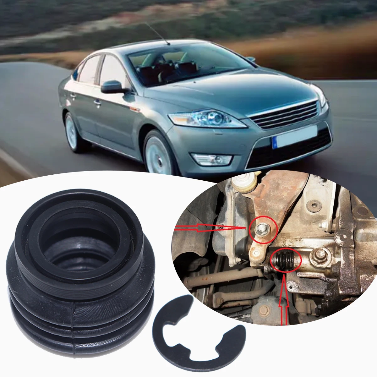 

For Ford Mondeo Mk4 2007-2014 Gearbox Selector Oil Seal Shift Lever Gasket Ring Linkage Manual Trans Switch Rod Gear Rubber Car