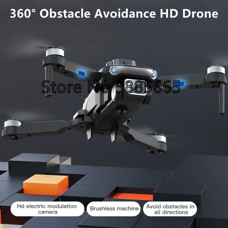 Smart Obstacle Avoidance Brushless WIFI FPV RC Drone 8K Optical Flow Gravity Induction Headless APP Remote Control Quadcopter