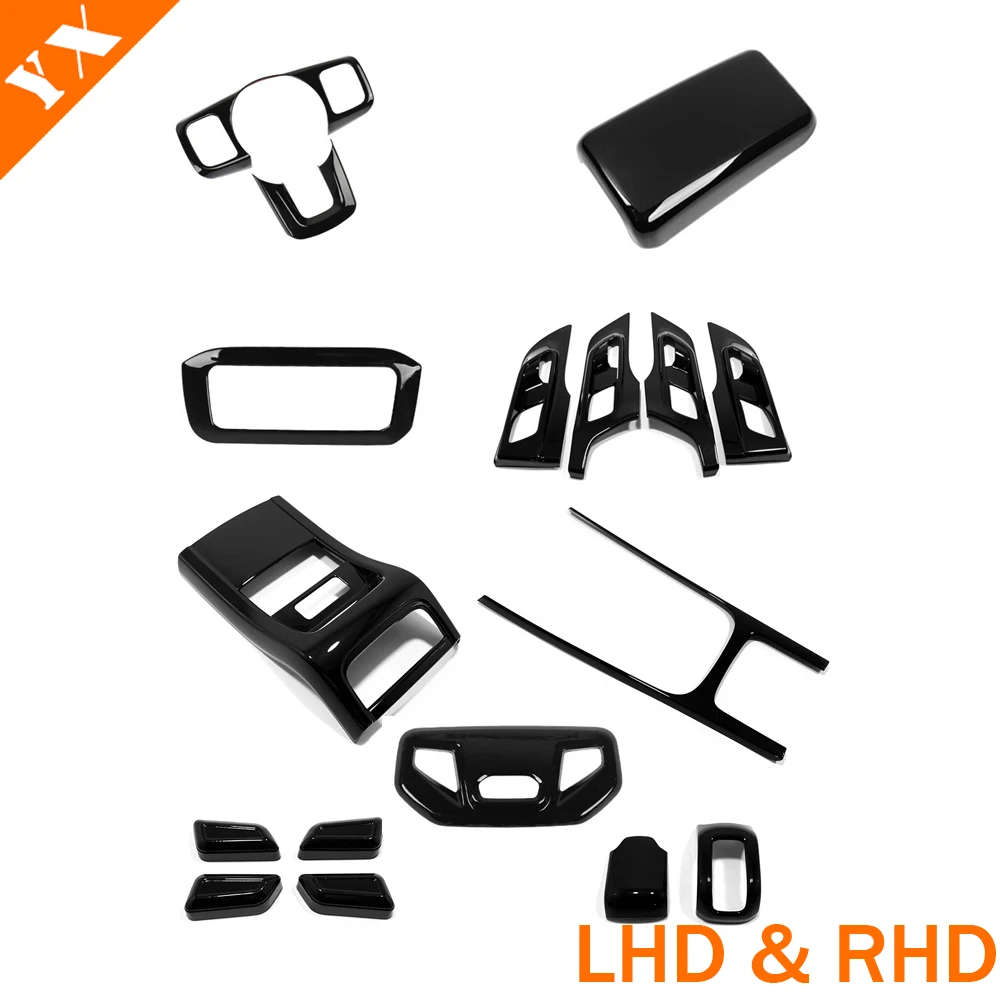 

For GWM Tank 300 accessories Tank 300 2025 L/RHD Black Car Interior Trim Inner Door Armrest Central Console Gear Shift Panel