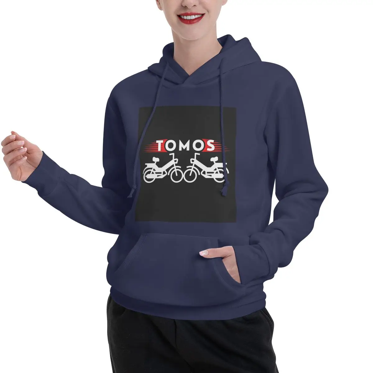 Tomos Moped Coppia Felpe con cappuccio da uomo Donna Casual Pullover Felpe Harajuku Abbigliamento a maniche lunghe Autunno Inverno