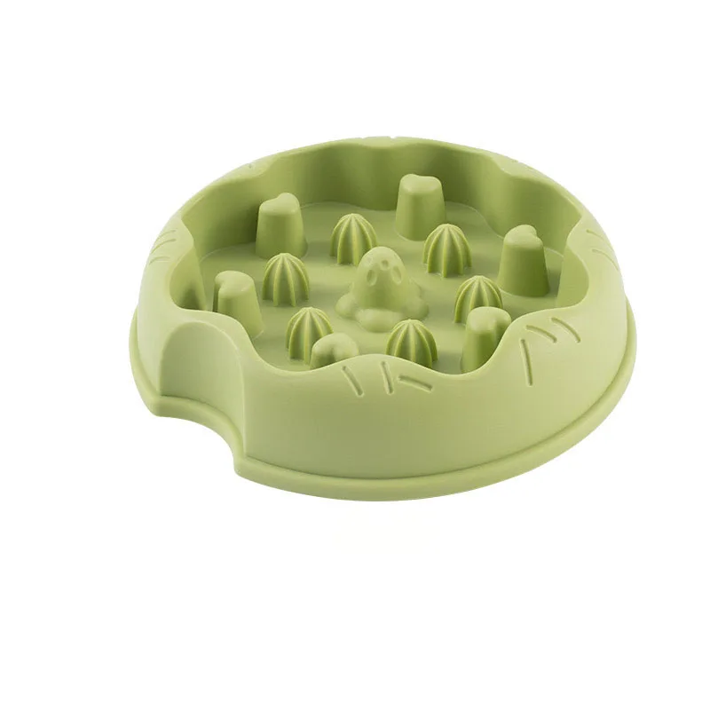 Cartoon Slow Feeder Honden- en Kattenvoederbak Anti-verstikking Anti-kantelen Grote capaciteit Voederbak voor huisdieren Antislip Leuk ontwerp Huisdierbenodigdheden voor