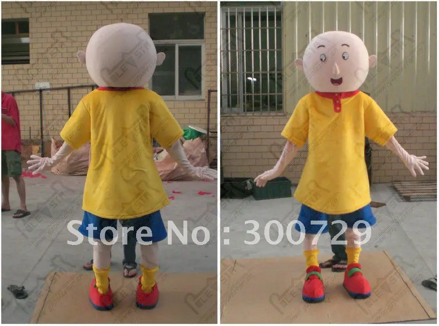 

Christmas Caillou Boy Mascot Costume Suits Cosplay Party Game Dress HOT Mascot Costume