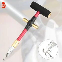 1PC Aluminum Alloy Large Object Self-locking Hook Picker Portable T-shaped Hook Picker Lure Fishing Tools Supplies Accessories
