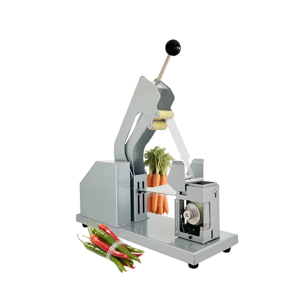 Factory Direct Sale Cheap Supermarket Manual Vegetable Cabbage Tape Bundling Machine Desktop Strapping