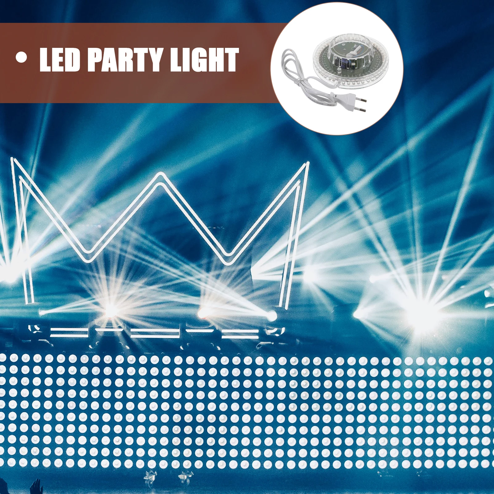 

Rgb LED Party Light Sunflower Shaped 48 Leds Voice Activated Auto Rotating Dj Stage Disco Ballroom Ktv
