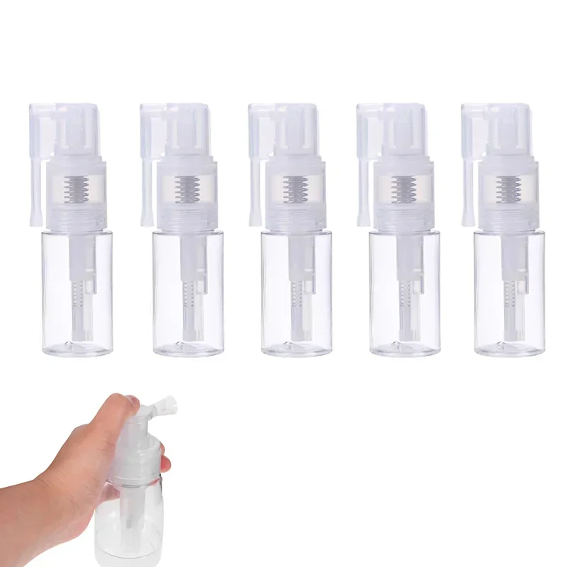 5Pcs 18ml/35ml/110ml/200ml Dry Powder Spray Bottle Dispenser Bottle Makeup Atomization Quantitative Flare Portable Refillable