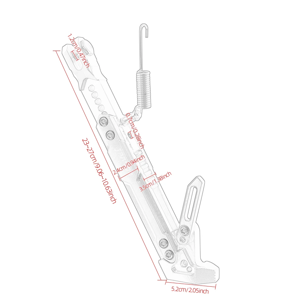 CNC Motorcycle Adjustable Side Parking Foot Support Aluminum alloy Motorbike Sides Kickstand For Scooter Electric Dirt Pit Bike