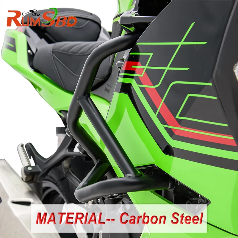 تحطم بار محرك الحرس الإطار حامي الوفير السقوط حماية لكاواساكي نينجا 400 250 500 2018 2019 2020 22023 2024 2025
