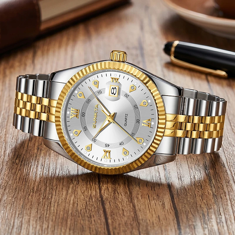 LIGE SUNKTA Men Watch Top Brand Luxury Fashion Luminous Watches For Men Outdoor Sports Waterproof Diamond Big Dial Watch Men