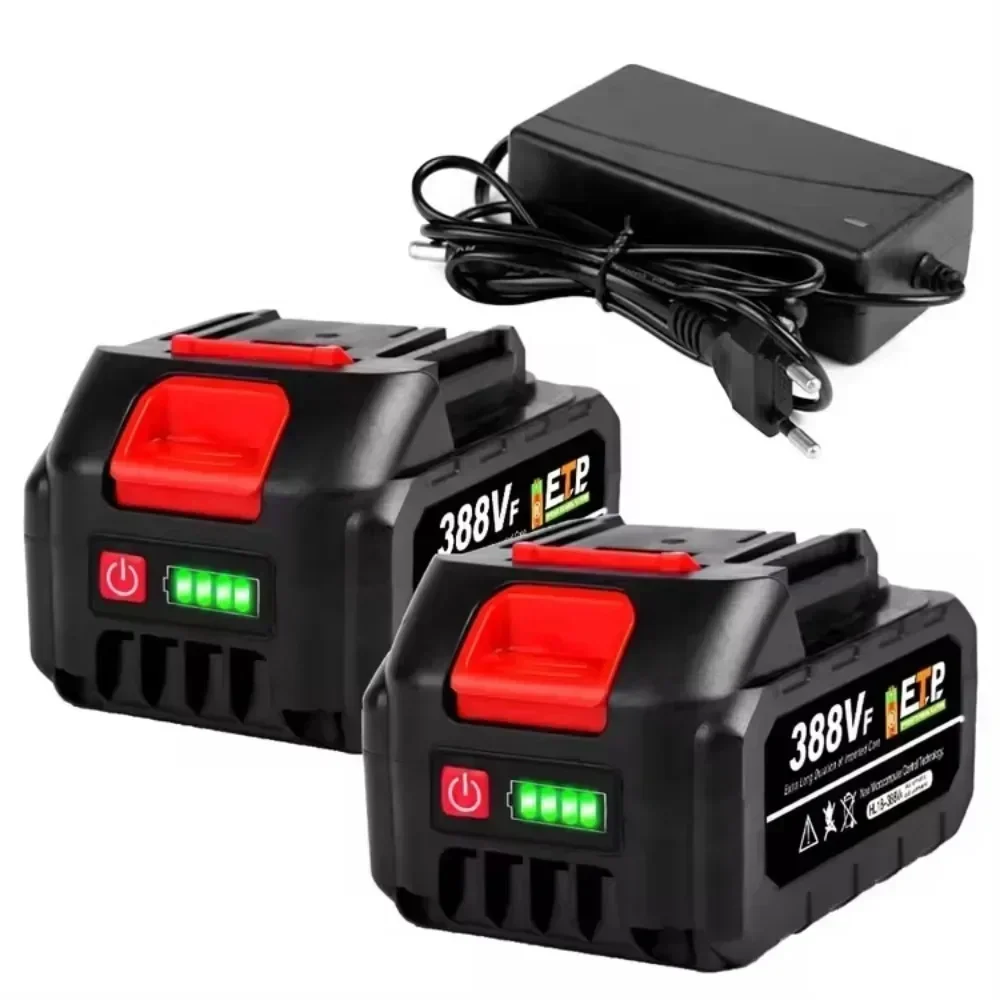 Batería  Iones  Litio Recargable  Alta Capacidad  21 V 388 VF 15000 mAh, Taladro Inalámbrico, Llave  Impacto sin Escob