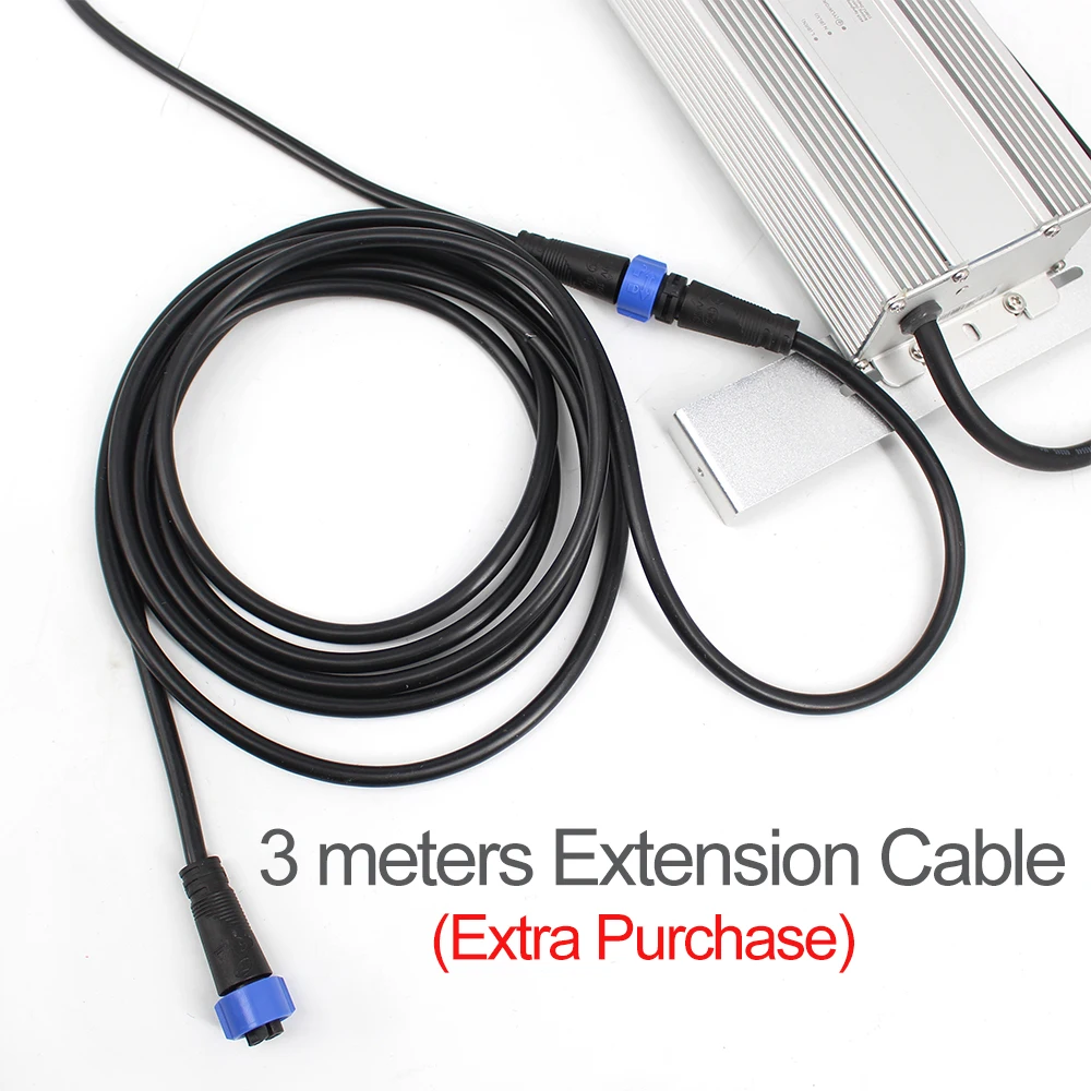 3 meters extension cable with connectors, no driver