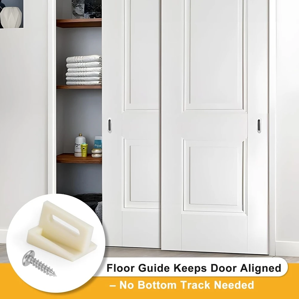 15 Pack Pocket Door Guide Bottom, Sliding Door Guide 1.125 Inch, Jamb Mounted for Carpeted Floors