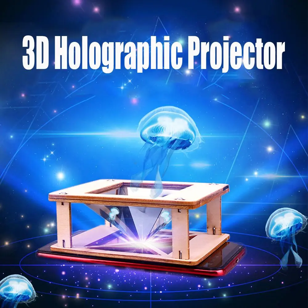 Analyste de budgétaire d'hologramme 3D en bois pour enfants, jouet STEM, apprentissage de la physique, expérience de science optique