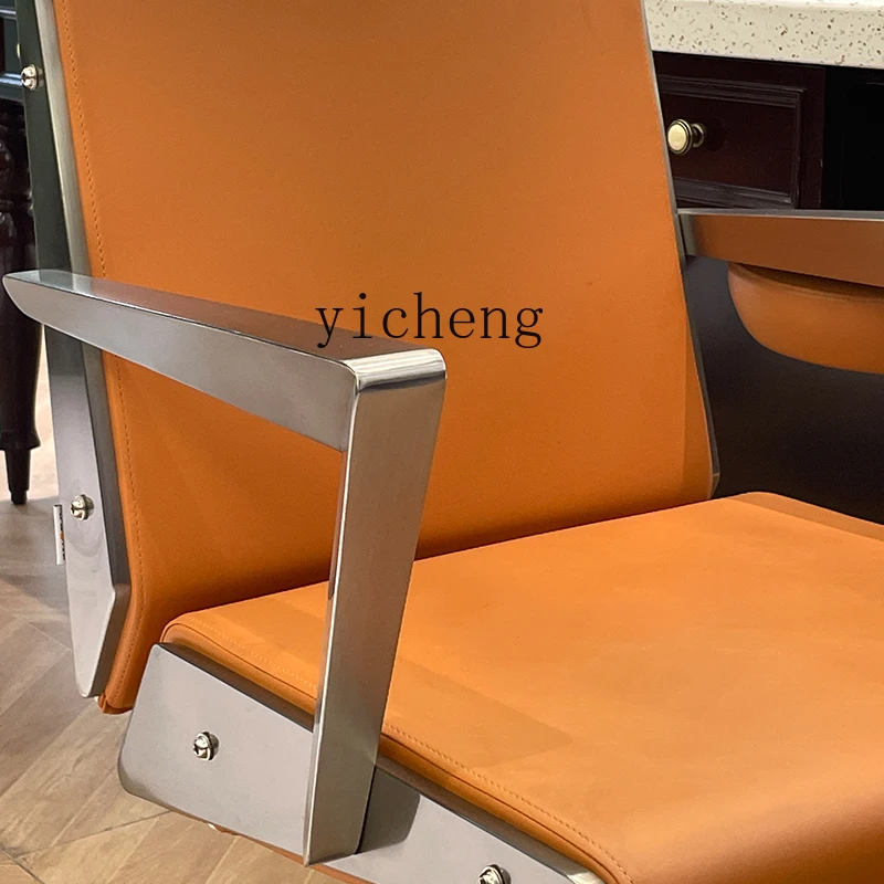 كرسي حلاقة عالي الجودة مقاس XL كرسي شعر بسيط من الفولاذ المقاوم للصدأ خاص