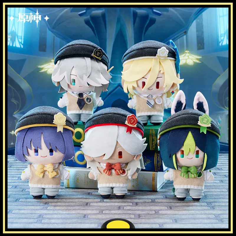 Genshin Impact Cute Plush Doll Toys Genshin Impact Merchandise Alhaitham Wanderer CynoTighnari Q-version Stuffed Doll Original