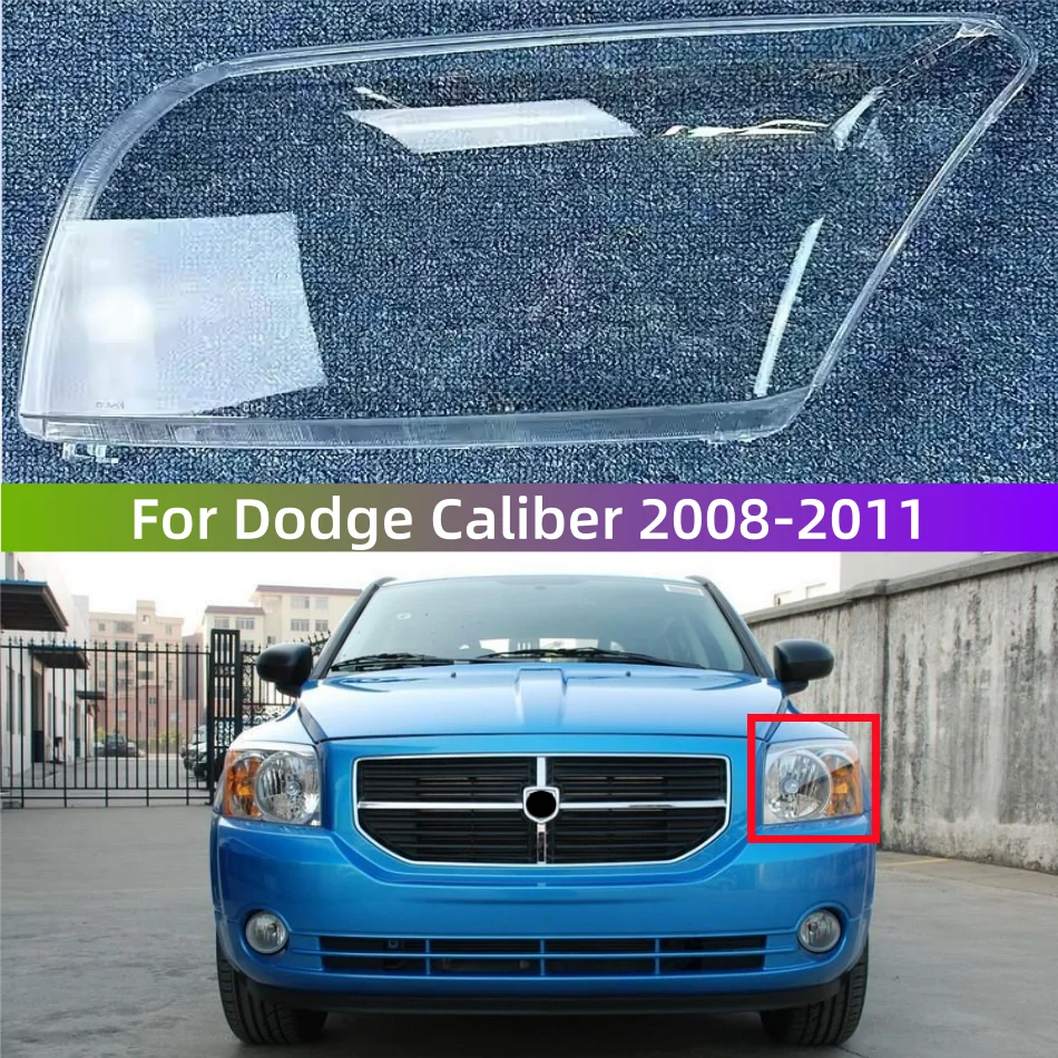 

For Dodge Caliber 2008 2009 2010 2011 Car Accessories Transparent Lampshade Lamp Shade Front Headlight Cover Shell Lens