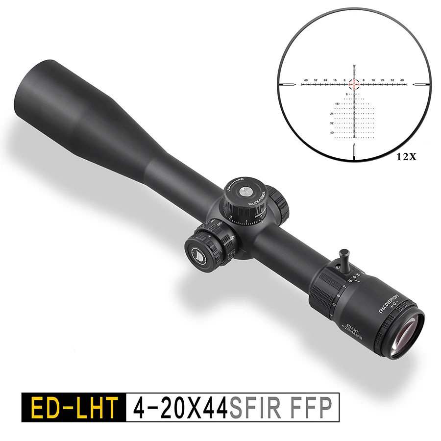 New Discovery ED4-20X44 Tactical Sight Illuminated Super High Definition First Focal Plane Imported Glass Lifetime Warranty