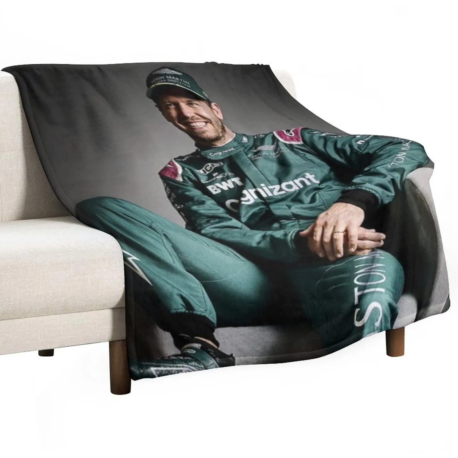 

Funart Sebastian Vettel Throw Blanket Travel Blanket Thermal Blanket