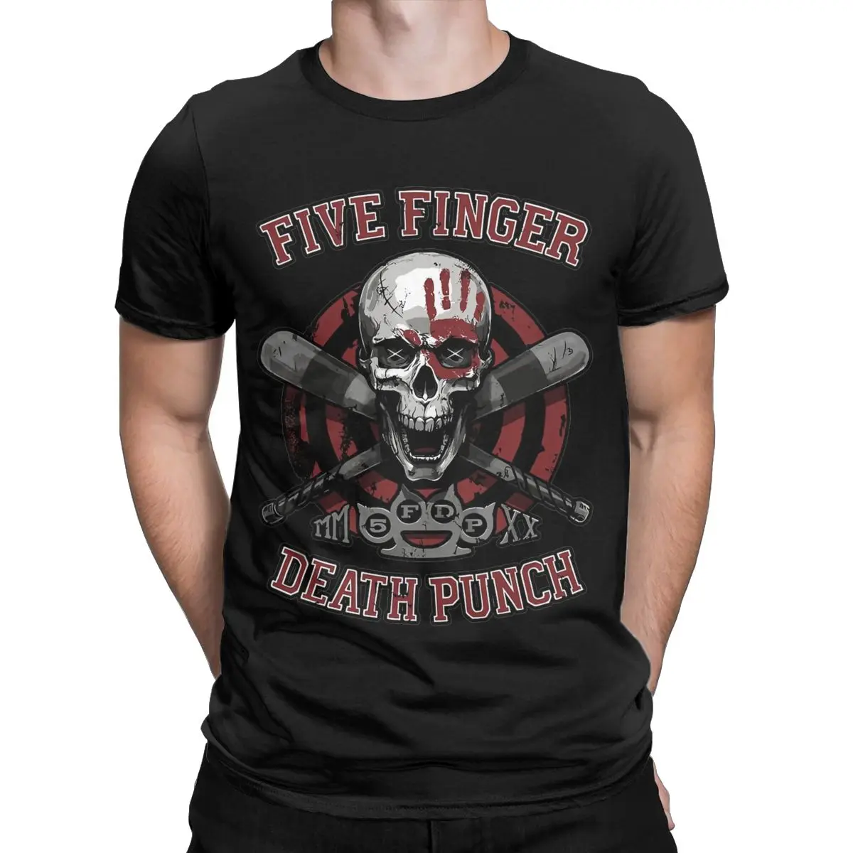 Five Finger Death Punch 5FDP T Shirt Men Pure Cotton Novelty T-Shirts O Neck Tee Shirt Short Sleeve Tops Gift Idea