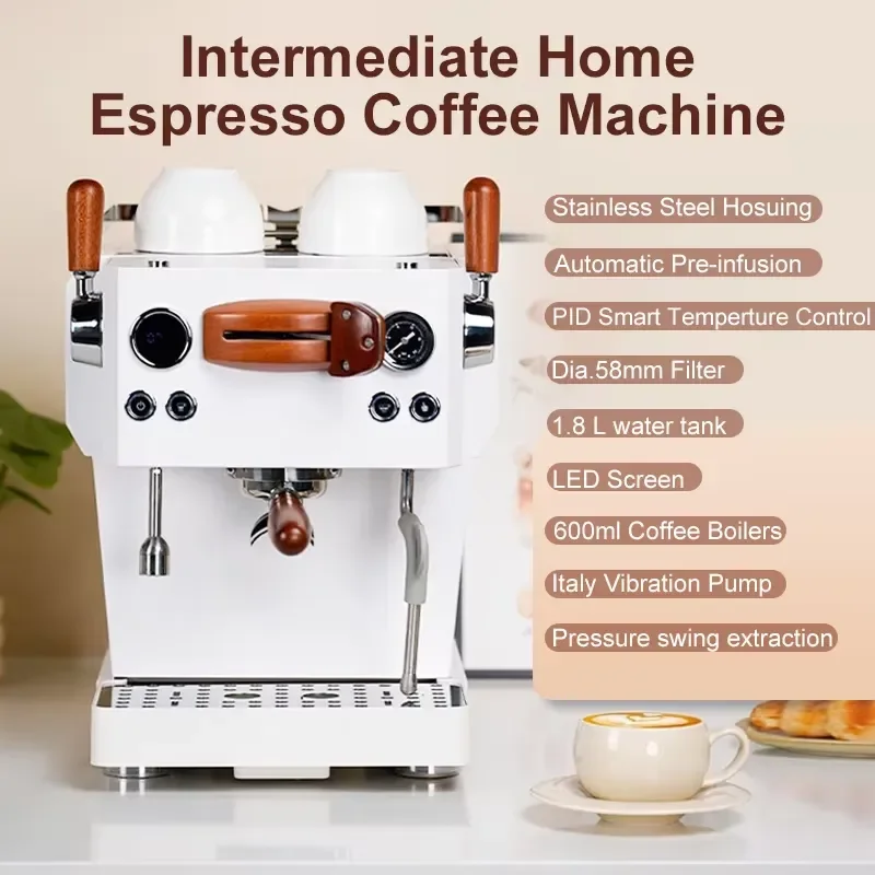 For Pressure Control PID Pre-soaking System Pressure Gauge Espresso Electric Coffee Machine For Coffee Shop