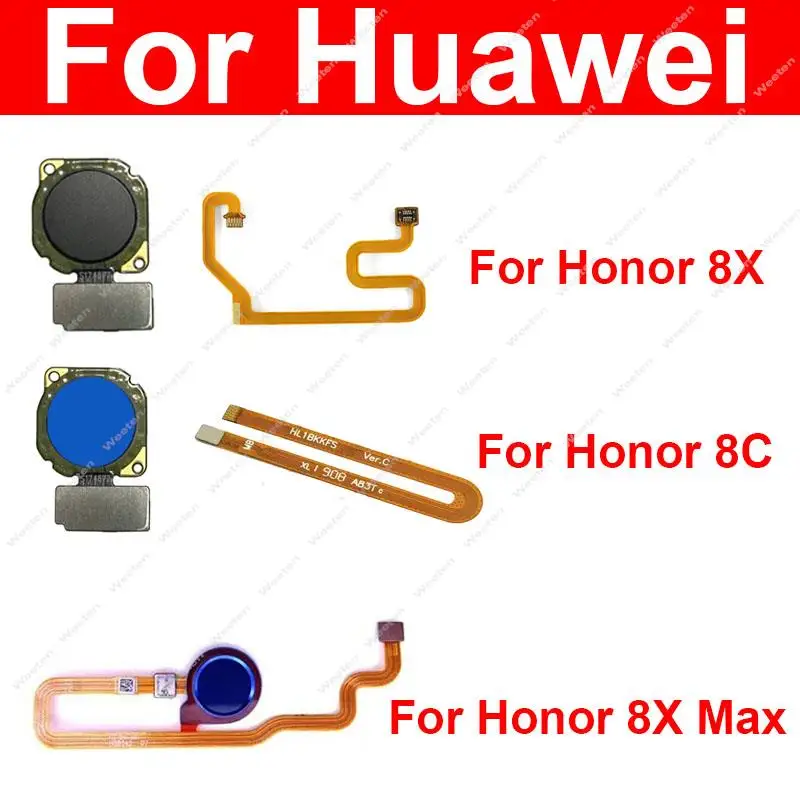 

Home Button Sensor Flex Cable For Huawei Honor 8C 8X 8X Max Return Menu Key Fingerprint Sensor Touch Connecting Flex Cable Parts