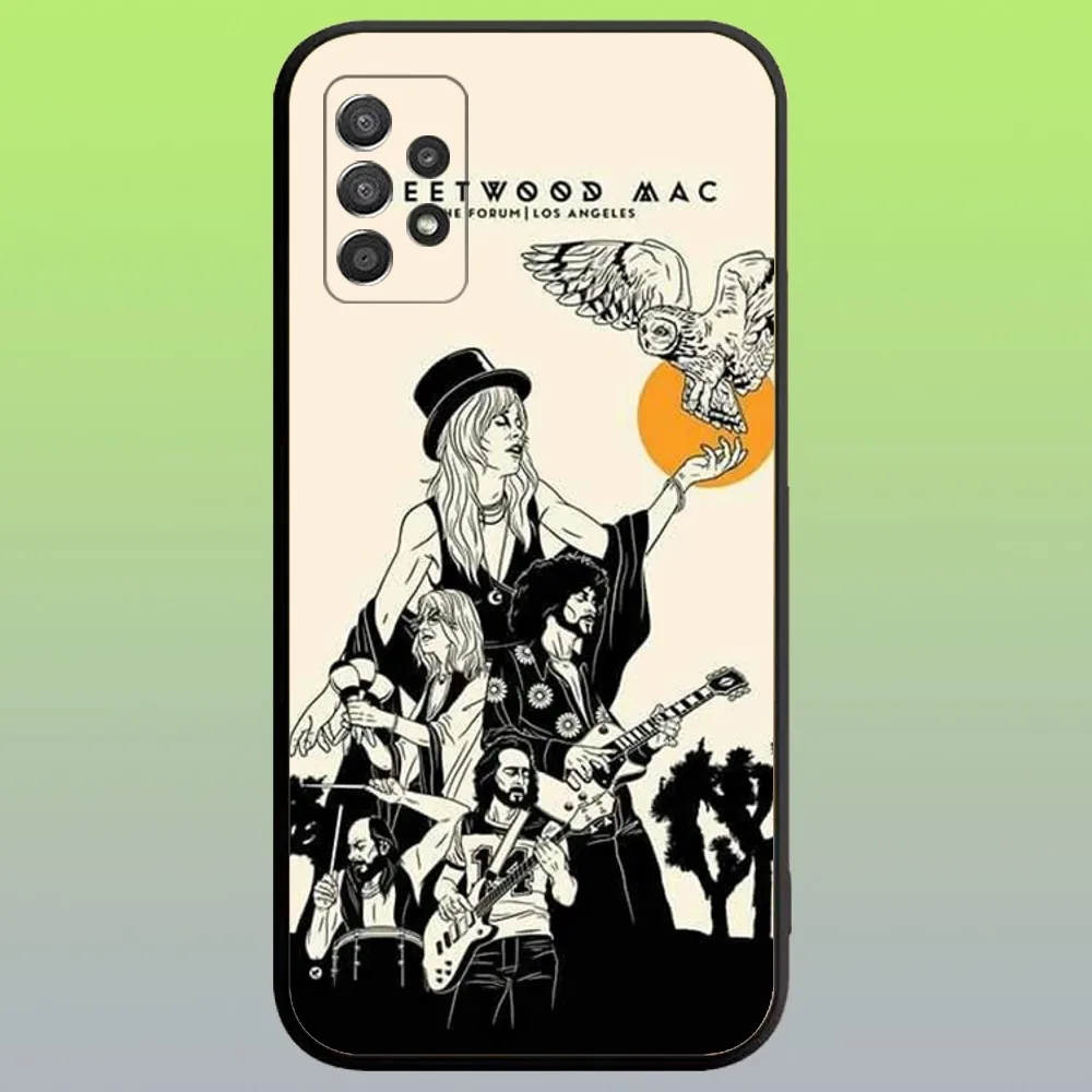 Band Fleetwood Mac Phone Case For Samsung Galaxy A20,A21s,A22,A31,A32,A52,A53,A72,73,A80,A91 Soft Black Cover