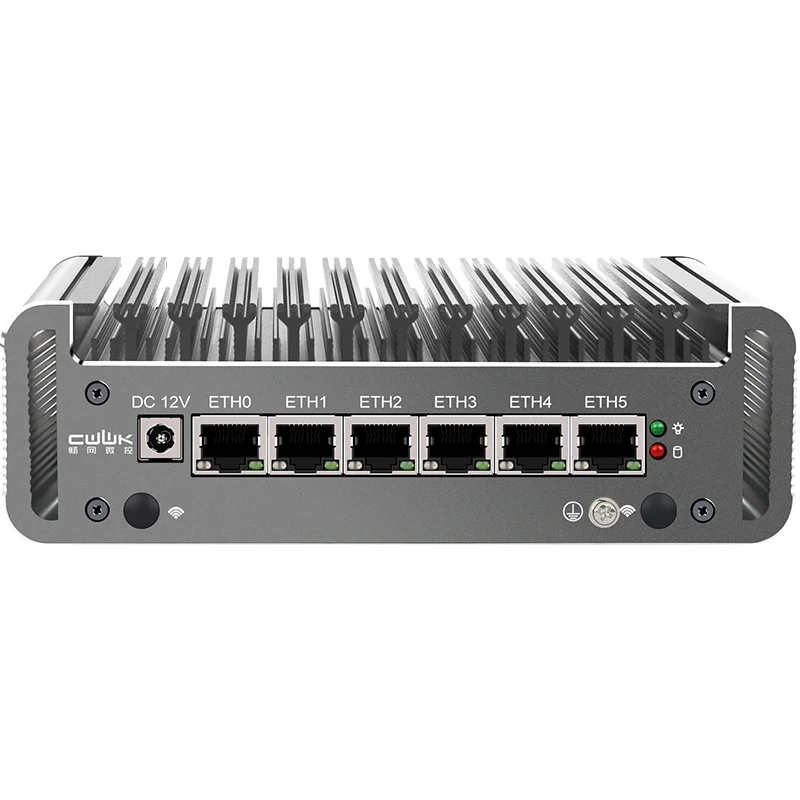 Enrutamiento suave de seis puertos de red, tarjeta de red i226, memoria Dual DDR4/Estado Sólido M.2 NVMe/4 USB/puerto serie RS232, N5105/N6005