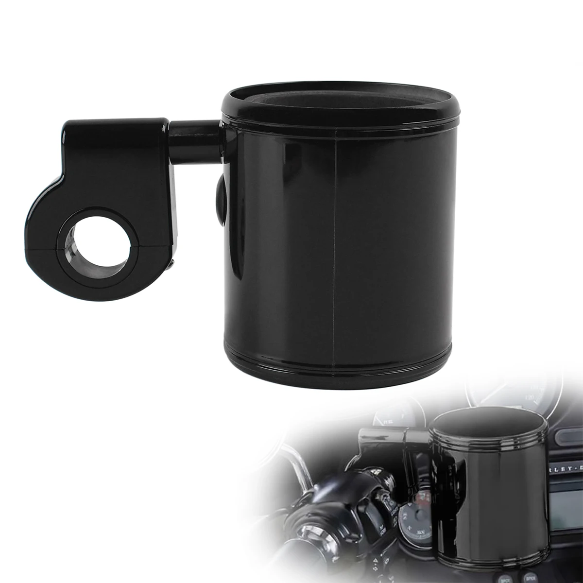 Universal ABS Kunststoff Motorrad 7/8 "bis 1 1/4" Tasse Halter Lenker Trinken Flasche Halter Für Harley ATV Honda yamaha Kawasaki